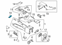 OEM Ford Bronco PANEL - CONSOLE Diagram - M2DZ-9804567-AA