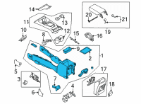 OEM Ford Bronco PANEL ASY - CONSOLE Diagram - M2DZ-78045A36-BB