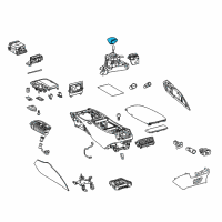 OEM 2018 Lexus LS500h Knob Sub-Assembly, Shift Diagram - 33504-50390-C4
