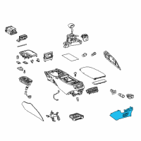 OEM 2019 Lexus LS500h Panel Sub-Assembly, Console Diagram - 58903-50320-C2