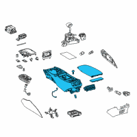 OEM 2021 Lexus LS500h Box Assembly, Console Diagram - 58810-50800-C0