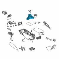 OEM Lexus LS500h Floor Shift Assy, Transmission Diagram - 33550-50630