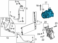 OEM GMC Sierra 2500 HD Compressor Diagram - 84588693