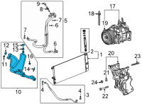 OEM 2021 Chevrolet Silverado 2500 HD Rear Suction Hose Diagram - 23407001