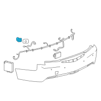 OEM Chevrolet Reverse Sensor Diagram - 23428268