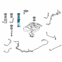 OEM Honda Odyssey Filter Set, Fuel Diagram - 17048-TK8-A00