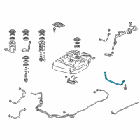 OEM Honda Band, Fuel Tank Mounting Center Diagram - 17526-TK8-A00