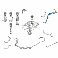 OEM 2011 Honda Odyssey Pipe, Fuel Filler Diagram - 17660-TK8-A01