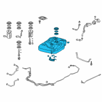 OEM 2012 Honda Odyssey Tank, Fuel Diagram - 17044-TK8-A10