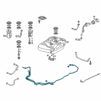 OEM Honda Pipe Set, Fuel Diagram - 16050-TK8-A00