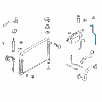 OEM Nissan 370Z Hose-Radiator Reservoir Tank Diagram - 21742-JK00A