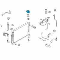 OEM 2021 Nissan GT-R Bracket-Radiator Mounting, Upper Diagram - 21542-JK00A