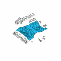 OEM Hyundai Sonata Panel-Rear Floor Diagram - 65511-38101