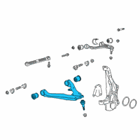 OEM 2019 Chevrolet Silverado 1500 Lower Control Arm Diagram - 84973288