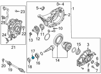 OEM 2016 Hyundai Genesis Spacer-Pinion Bearing Diagram - 53045-3C000