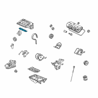 OEM 2010 Honda Odyssey Gasket, Intake Manifold Diagram - 17105-RCA-A01