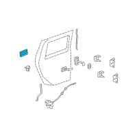 OEM Hummer Handle, Outside Diagram - 25845865