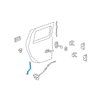 OEM 2008 Hummer H2 Lock Rod Diagram - 25906557