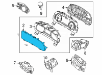 OEM Kia Cadenza Instrument Cluster Diagram - 94360F6500