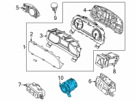 OEM Kia Cadenza Button Start Swtich Assembly Diagram - 93500F6000