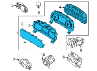 OEM Kia Cadenza Cluster Assembly-INSTRUM Diagram - 94041F6011