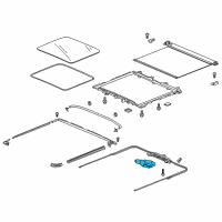 OEM Honda Motor Assy., Sunshade Diagram - 70490-TG7-A01