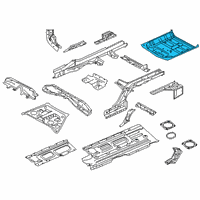 OEM 2020 Infiniti QX50 Floor-Rear, Rear Diagram - G4514-5NAMA