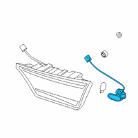 OEM Kia Rear Holder & Wiring Diagram - 92492M7000