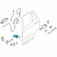 OEM 2013 BMW X1 Hinge, Rear Door, Upper, Left Diagram - 41-00-2-993-111