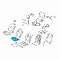 OEM 2014 BMW 750Li Foam Section, Comfort Seat Diagram - 52-10-7-310-123