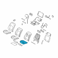 OEM 2014 BMW 740Li xDrive Foam Section, Comfort Seat, A/C Diagram - 52-10-7-310-124