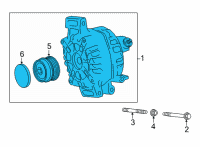 OEM 2022 Lexus NX350 ALTERNATOR ASSY, W/R Diagram - 27060-0W020