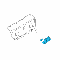 OEM BMW 528i Interior Light Diagram - 63-31-6-962-039