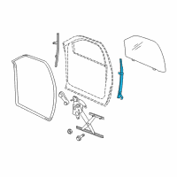 OEM 2008 Dodge Ram 1500 Channel-Front Door Glass Lower Diagram - 55276445AD