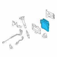 OEM 2016 Hyundai Genesis Engine Control Module Unit Diagram - 39110-3FDN2