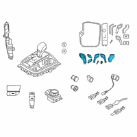 OEM BMW M850i xDrive Gran Coupe Repair Kit Gearshift Lever K Diagram - 61-31-9-475-055