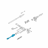 OEM GMC Canyon Steering Gear Coupling Shaft Assembly Diagram - 19256705