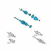OEM Lexus LS460 Shaft Assembly, Front Drive Diagram - 43420-50012