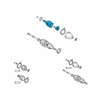 OEM Lexus LS600h Joint Assembly, Front Drive Diagram - 43040-50010