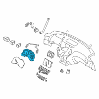 OEM 2014 Infiniti Q70 Instrument Cluster Speedometer Assembly Diagram - 24820-6AH0A