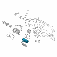 OEM 2012 Infiniti M56 Switch Assy-Its & Audio Diagram - 28395-1MA3D