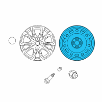 OEM 2020 Toyota Yaris Wheel, Spare Diagram - 42611-WB006