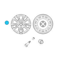 OEM Scion iA Center Cap Diagram - 42603-WB002