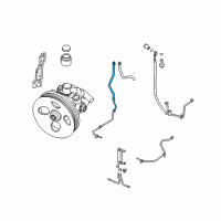 OEM 2017 Nissan NV2500 Hose - Return, Power Steering Diagram - 49725-9JJ0A