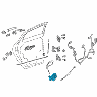 OEM 2021 Chevrolet Blazer Latch Diagram - 13533604