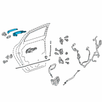 OEM Chevrolet Traverse Door Handle Diagram - 13521804