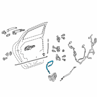 OEM 2021 Chevrolet Blazer Lock Cable Diagram - 42441148