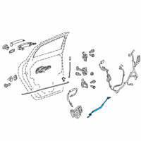 OEM 2022 Chevrolet Blazer Lock Cable Diagram - 42441147