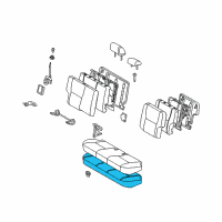 OEM 2009 Pontiac Vibe Seat Cushion Pad Diagram - 19184970