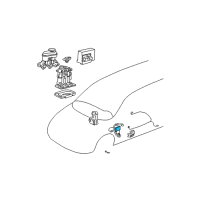 OEM 1997 Pontiac Trans Sport Electronic Brake And Traction Control Module Assembly Diagram - 9385340